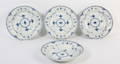 Royal Copenhagen  Kgl. Porcelæn Musselmalet. Fire tallerkner, nr.565