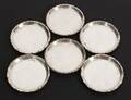 Coasters 6st, silver, 1938