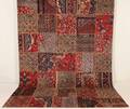 Persisk håndknyttet tæppe, patchwork, 357x257 cm.