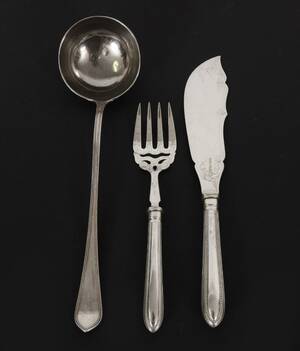 Serveringsbestick 3 delar, silver, England 