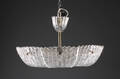 Carl Fagerlund Orrefors, loftlampe af glas og messing 