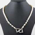 Fresh water pearl heart shape necklace 