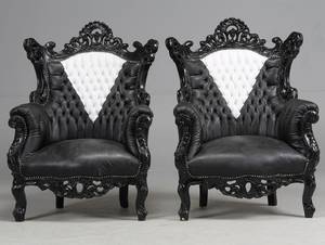 Par hvilestole, sorthvid, 192000-tallet 2