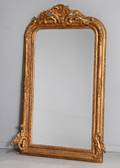 Pragtspejl, guldfarvet. 192000-tallet.
