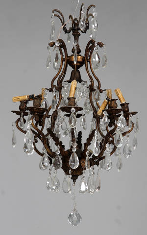 Prismekrone, patineret metal, 192000-tallet