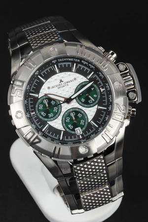 Jacques Lemans Alarm Chronograph, Model Sports 1-1377A, herrearmbåndsur.
