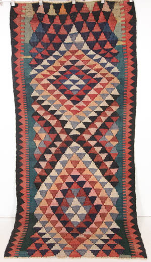 Orientalisk flatvävd matta, Harsin kelim 295x140 cm