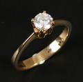 Solitairering. Ca. 0.50 ct