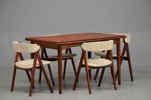 Danske møbelproducenter Spisebord og 4 stole af teak, 1960erne 5