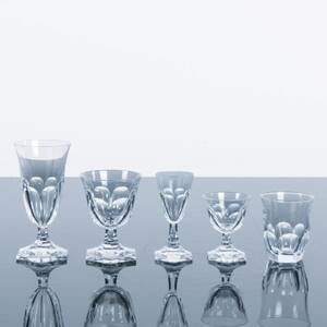 GLASSERVIS, 63 delar, Elis Bergh, Kosta, 1900-talets första del