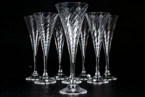 CHAMPAGNESTRUTAR, 8 st, Helena, Gunnar Cyrén, Orrefors.