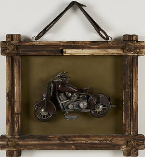 Väggelief motorcykel