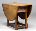 Gate-leg table i egetræ