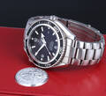 Omega Seamaster Planet Ocean. Herreur i stål med sort skive, ca. 2007