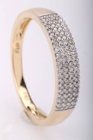 Brillantring, 14 kt. guld, ca. 0.23 ct.