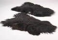 To økologiske fåreskind, long wool. Farve Sort med enkelte hvide hår. 2