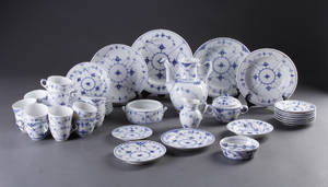Musselmalet service, porcelæn. Kgl.P., I.-II. sort. 51