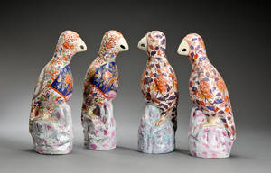 Fire kinesiske fugle af porcelæn 4