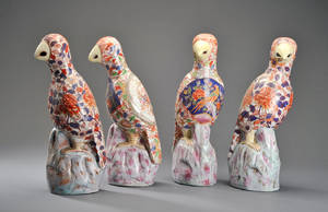 Fire kinesiske fugle af porcelæn 4