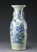 Vase af porcelæn, Kina, 1800-tallet