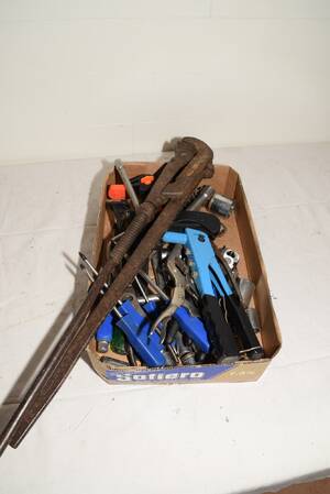 Verktygslåda med bla bultsax