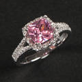 Topas- og diamantring
