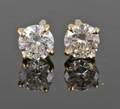 Earrings in 18kt  set with brilliant cut diamonds 0.60 ct 