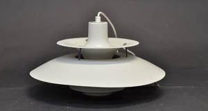 Poul Henningsen. PH5 pendel, hvidlakeret. 