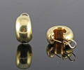 18kt. gold loop earrings approx. 9 gr 2.