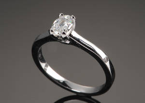 Diamantring - ca. 0.62 ct. RiverSI