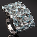 Aquamarine ring.
