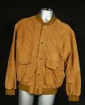 Lederjacke, Strickbündchen, Größe 56