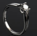 Solitaire ring ca. 0.40 ct.