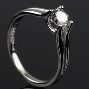 Solitaire ring ca. 0.40 ct.