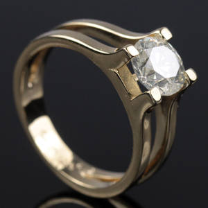 Solitaire ring ca. 1.23 ct.