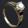Solitaire ring ca. 1.30 ct.