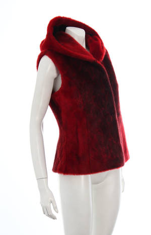 Kirsten Stampe. Sælskindsvest. Str. M