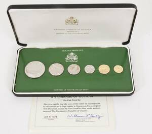 Silvermyt 6st, proof, Franklin Mint, 1976