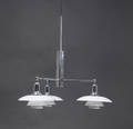 Poul Henningsen,  lampe, PH 21 Stammekrone, forkromet stel