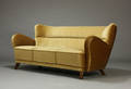 Dansk møbelproducent. Tre-pers. sofa, grønt velour