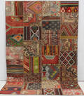 Patchwork, carpetkelim, handsydd