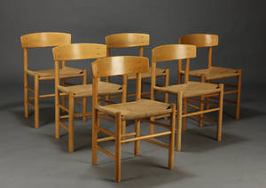 Børge Mogensen, Shakerstole, bøgetræ, FDB, Model J39 6 