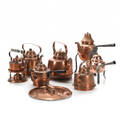 Samling kopparpannor 181900-tal