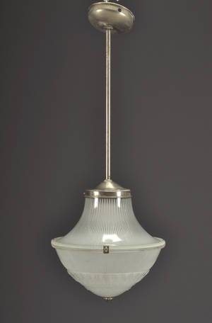 Taklampa i glas, Art Déco, 192030-tal, Amerikansk tillverkning