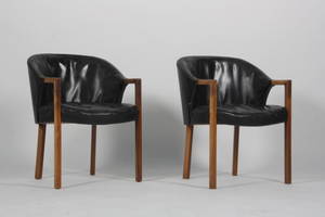  To armstole med stel i palisander. 2