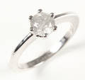 Solitaire ring. Ca. 0.75 ct