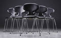 Arne Jacobsen. Seks stole Myren model 3101 6 