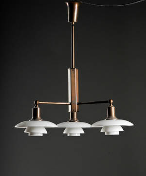 Poul Henningsen. PH 21stammekrone af bruneret messing.