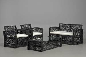 Mayfame Havemøbler i sort polyrattan 