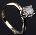Solitaire ring ca. 1.26 ct.